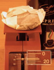 14 Gramm Espresso-Kaffepulver / 14 grams of Espresso drip grind